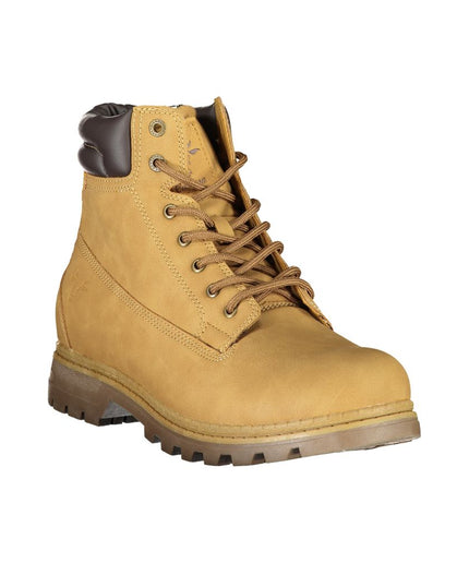 Carrera Vibrant Yellow Lace-Up Fashion Boots