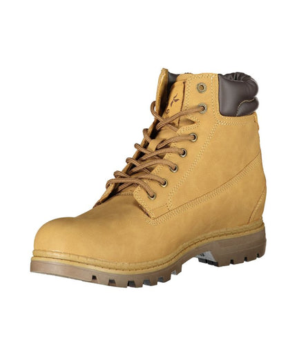 Carrera Vibrant Yellow Lace-Up Fashion Boots