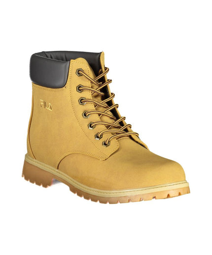 Fila Vibrant Yellow Contrast Lace-up Boots