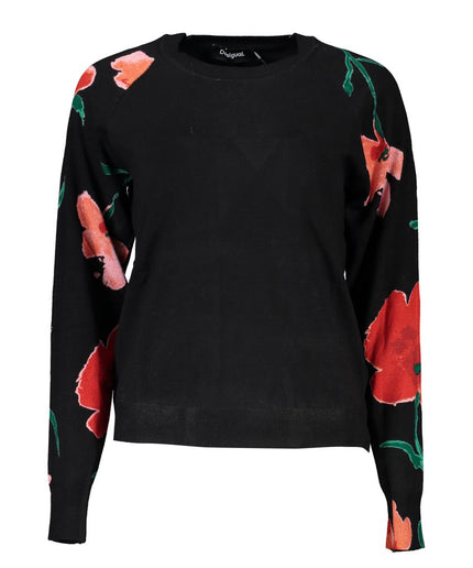 Desigual Chic Contrast Crew Neck Sweater