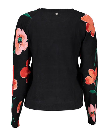 Desigual Chic Contrast Crew Neck Sweater