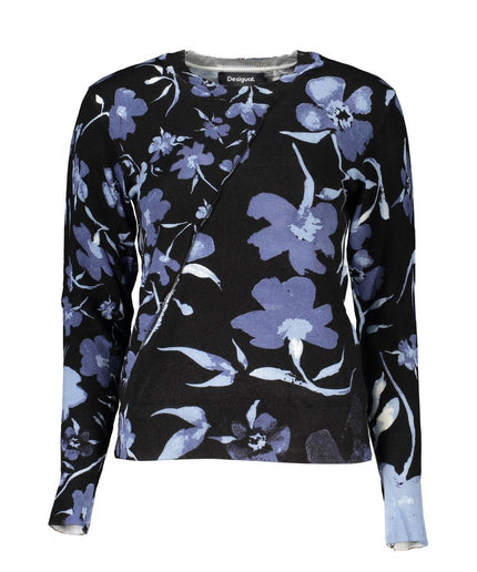 Desigual Chic Contrasting Crew Neck Sweater