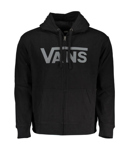 Vans Sleek Black Hooded Zip Sweatshirt