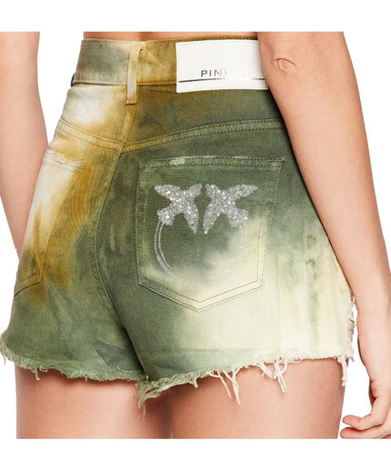 PINKO Green Cotton Women Short