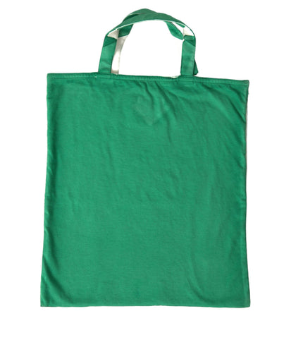 Prada Elegant Green Fabric Tote Bag