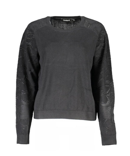 Desigual Black Cotton Sweater