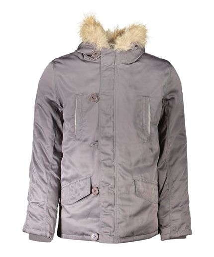 2 Special Gray Polyester Jackets & Coat