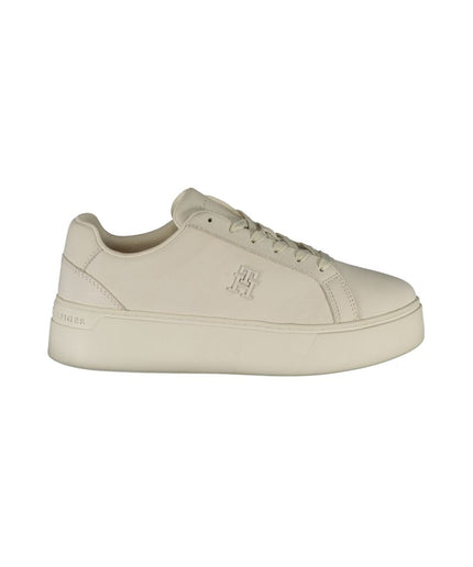 Tommy Hilfiger White Polyester Sneaker