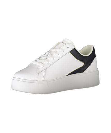 Tommy Hilfiger White Polyester Sneaker