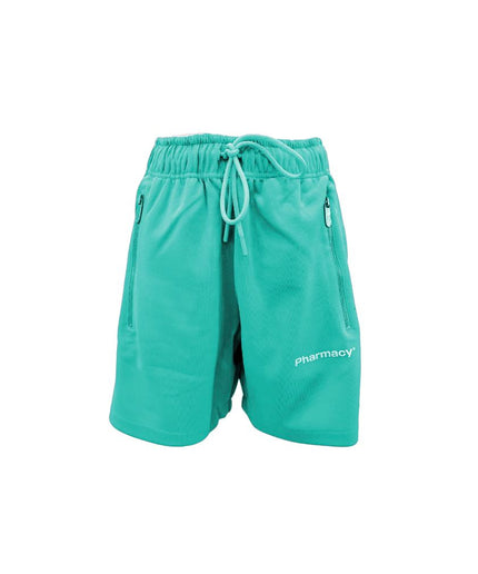 Pharmacy Industry Chic Green Bermuda Shorts with Side Stripes