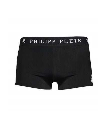 Philipp Plein Black Polyamide Men's Swimwear