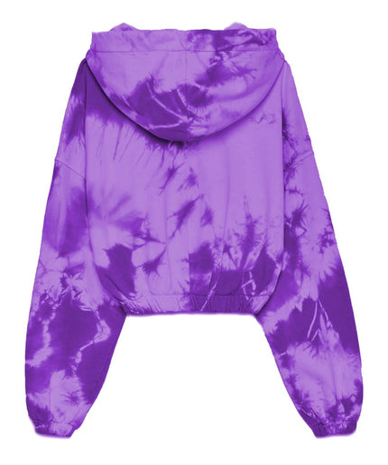 Hinnominate Elegant Purple Hooded Sweatshirt with Logo Print