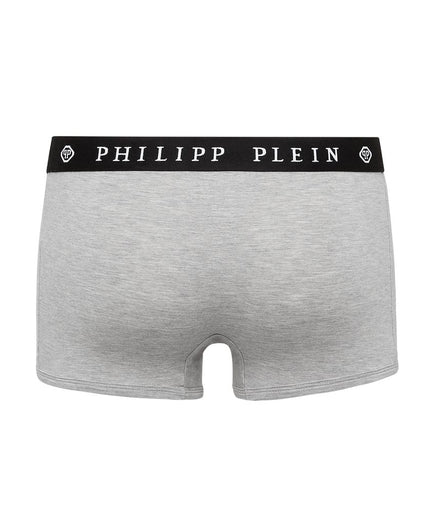 Philipp Plein Gray Cotton Men Boxer Pack