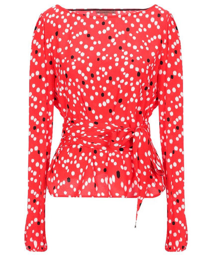 Patrizia Pepe Red Polyester Sweater