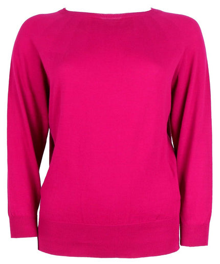 Alpha Studio Fuchsia Cotton Sweater