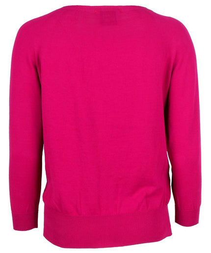 Alpha Studio Fuchsia Cotton Sweater