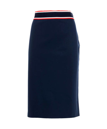 PINKO Blue Viscose Skirt