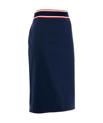 PINKO Blue Viscose Skirt