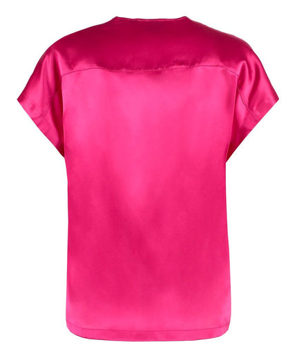 PINKO Elegant Fuchsia Silk Blend Blouse