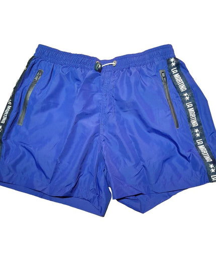 La Martina Blue Polyester Men's Swimwear Boxer