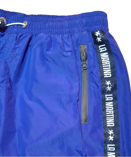 La Martina Blue Polyester Men's Swimwear Boxer