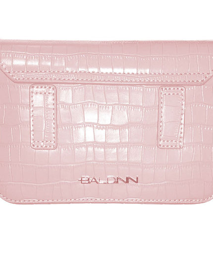 Baldinini Trend Chic Python Print Calfskin Clutch