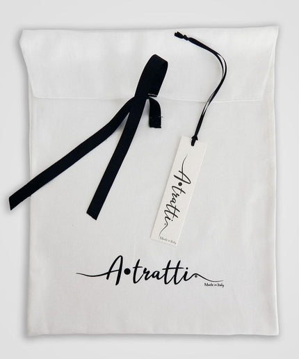 A.Tratti Chic White Stretch Viscose Tee with Exclusive Packaging