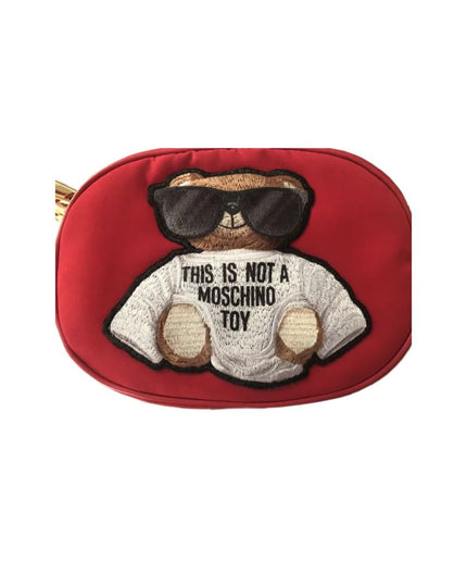 Moschino Couture Chic Embroidered Nylon Belt Bag in Pink