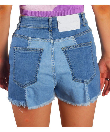 Comme Des Fuckdown Chic Raw Hem Denim Shorts