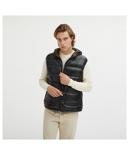 Centogrammi Brown Nylon Men's Reversible Vest