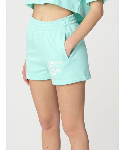 Pharmacy Industry Green Cotton Women Short