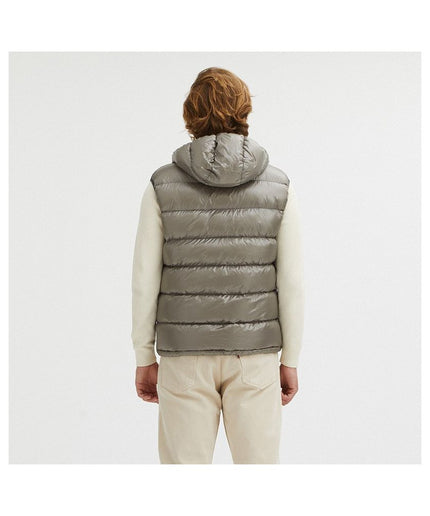 Centogrammi Gray Nylon Men's Reversible Vest