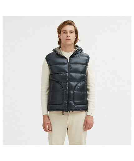 Centogrammi Gray Nylon Men's Reversible Vest