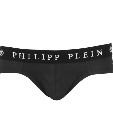 Philipp Plein Black Cotton Men Boxer Short Pack