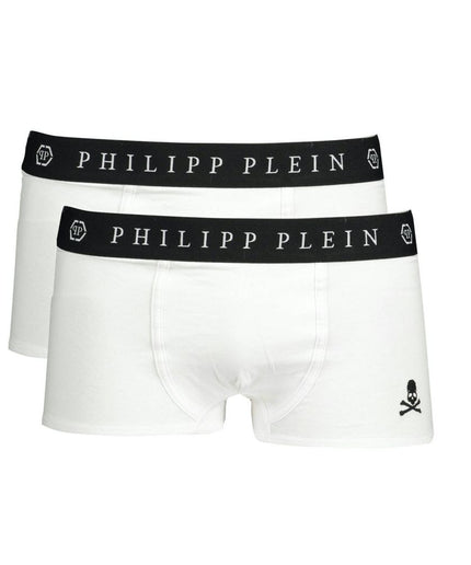 Philipp Plein White Cotton Men's Boxer