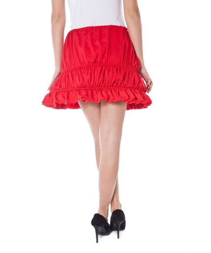 Denny Rose Red Polyester Skirt