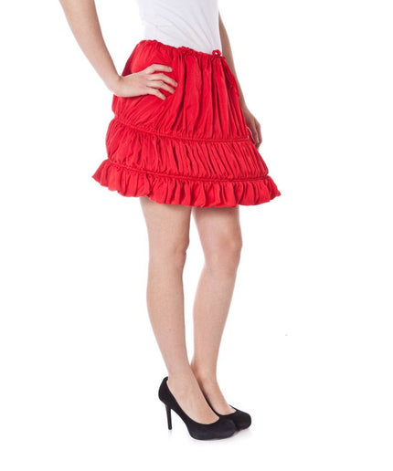 Denny Rose Red Polyester Skirt