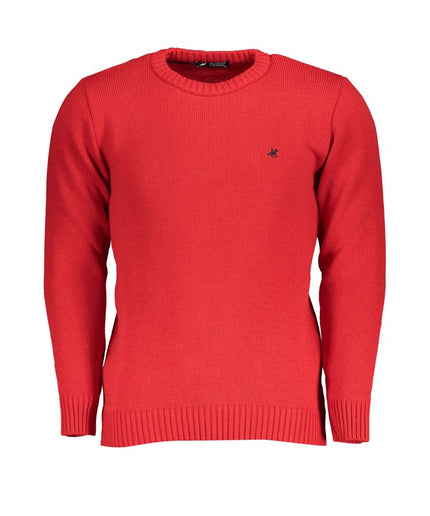 U.S. Grand Polo Red Fabric Sweater