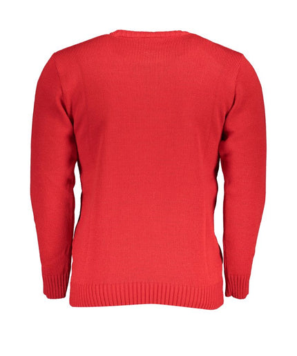 U.S. Grand Polo Red Fabric Sweater