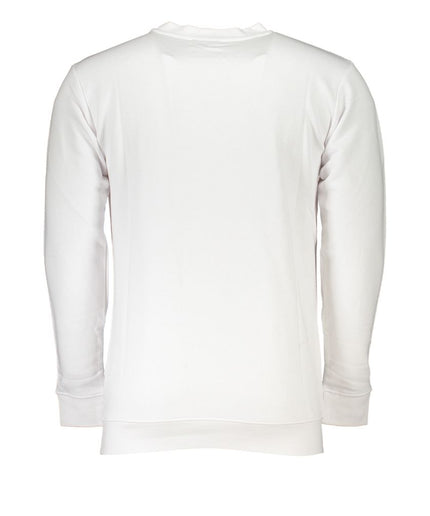 Cavalli Class White Cotton Sweater