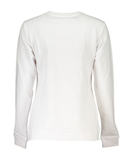 Cavalli Class White Cotton Sweater