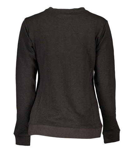 Cavalli Class Black Cotton Sweater