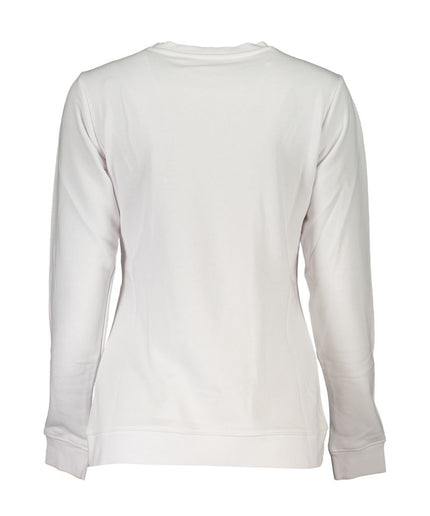 Cavalli Class White Cotton Sweater