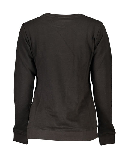 Cavalli Class Black Cotton Sweater