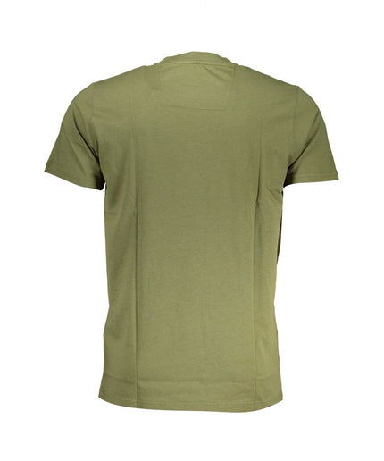 Cavalli Class Green Cotton T-Shirt