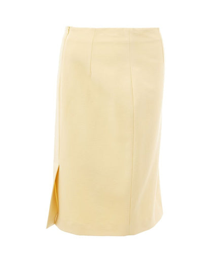 Lardini Elegant Yellow Viscose Skirt for Women