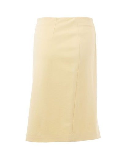 Lardini Elegant Yellow Viscose Skirt for Women