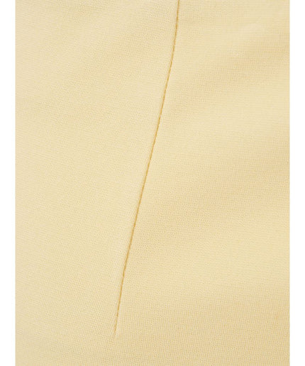 Lardini Elegant Yellow Viscose Skirt for Women