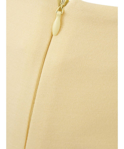 Lardini Elegant Yellow Viscose Skirt for Women