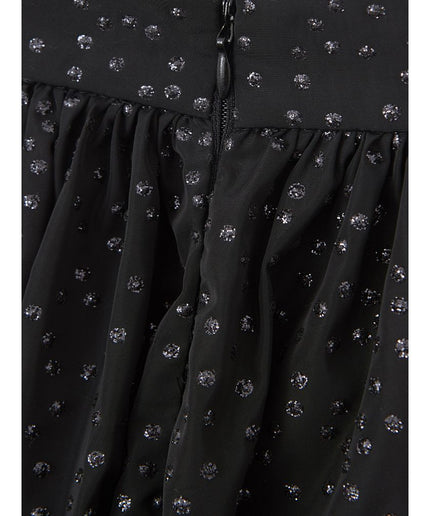 Lardini Elegant Black Polyethylene Midi Skirt